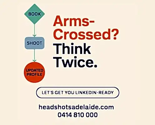 Arms crossed - Think Twice - headshots Adelaide